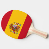 Vlag van Spanje Tafeltennisbatje (Zijkant)