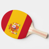 vlag van Spanje Tafeltennisbatje (Zijkant)