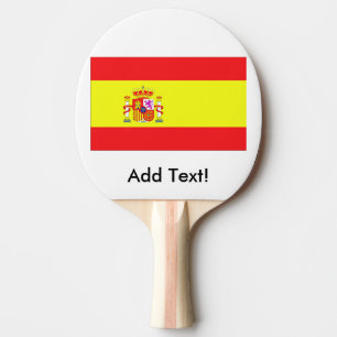 Vlag van Spanje Tafeltennisbatje