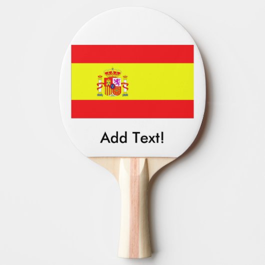 Vlag van Spanje Tafeltennisbatje (Voorkant)
