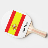 Vlag van Spanje Tafeltennisbatje (Zijkant)