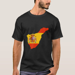 vlag van Spanje te Tenerife, omtrek Tenerife: T-shirt