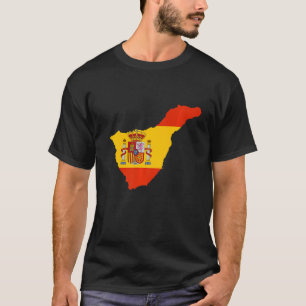 vlag van Spanje te Tenerife, omtrek Tenerife: T-shirt