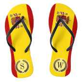 Vlag van Spanje Teenslippers (Voetbed)