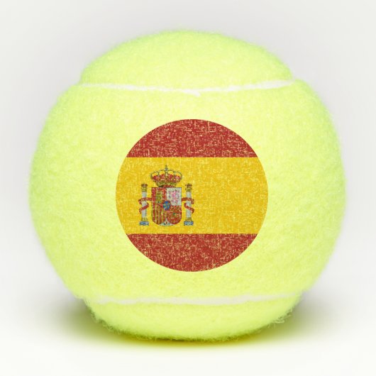 Vlag van Spanje Tennisballen (Voorkant)