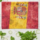 Vlag van Spanje Theedoek (Gevouwen)