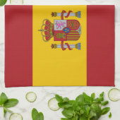 Vlag van Spanje Theedoek (Gevouwen)