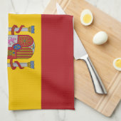 Vlag van Spanje Theedoek (Quarter Fold)