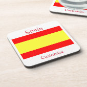Vlag van Spanje Thunder_Cove Bier Onderzetter (Linkerzijde)