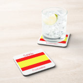 Vlag van Spanje Thunder_Cove Bier Onderzetter (Rechterzijde)
