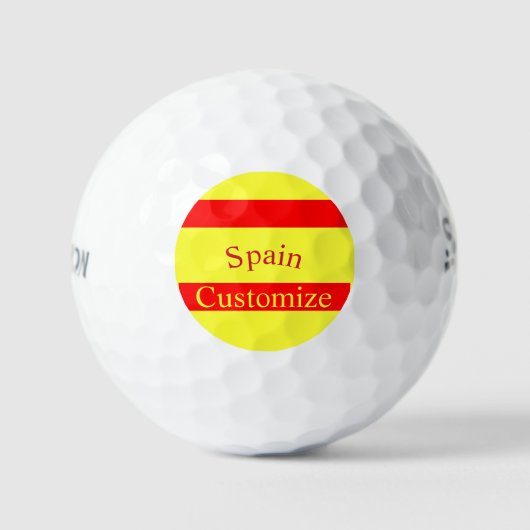 Vlag van Spanje Thunder_Cove Golfballen (Voorkant)