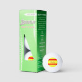 Vlag van Spanje Thunder_Cove Golfballen (Verpakking)
