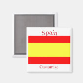 Vlag van Spanje Thunder_Cove Magneet (Voorkant / Achterkant)