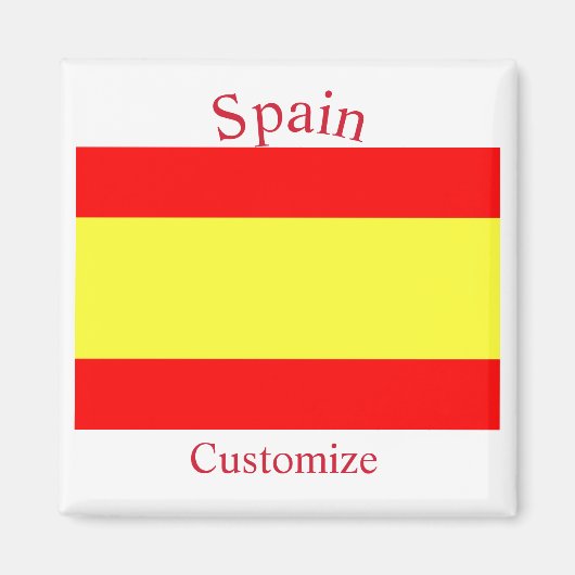 Vlag van Spanje Thunder_Cove Magneet (Voorkant)