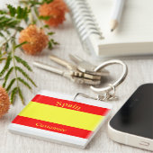 Vlag van Spanje Thunder_Cove Sleutelhanger (Voorkant Rechts)