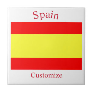 Vlag van Spanje Thunder_Cove Tegeltje
