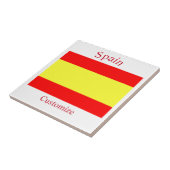 Vlag van Spanje Thunder_Cove Tegeltje (Zijkant)
