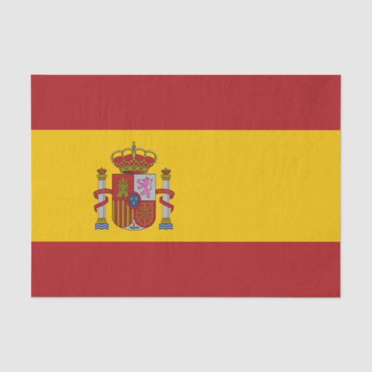 Vlag van Spanje Tissuepapier (Voorkant)
