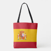 vlag van Spanje Tote Bag (Achterkant)