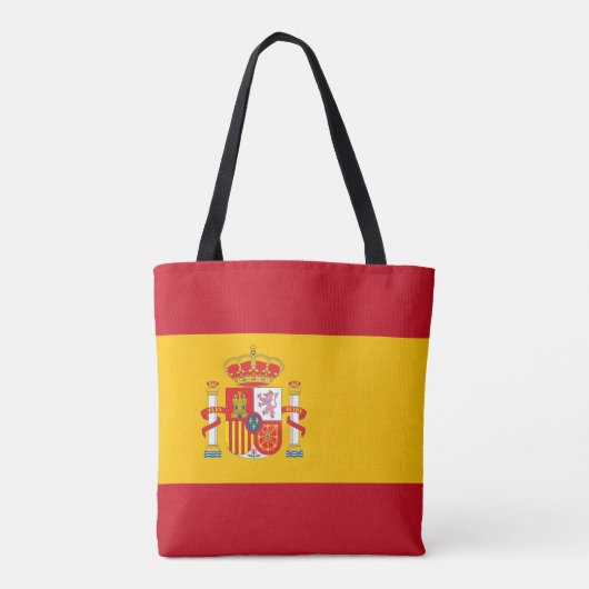 vlag van Spanje Tote Bag (Achterkant)