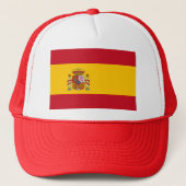 Vlag van Spanje Trucker Hat Trucker Pet (Voorkant)
