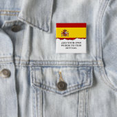 Vlag van Spanje Vierkante Button 5,1 Cm (In situ)