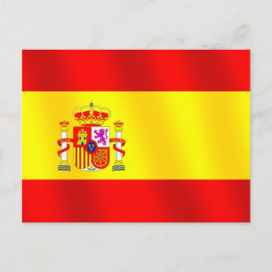 Vlag van Spanje voor Spanjaarden onder Spaanse vla Briefkaart