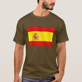 Vlag van Spanje voor Spanjaarden over de hele were T-shirt