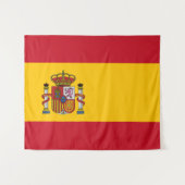 Vlag van Spanje Wandkleed (Voorkant (horizontaal))