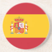 vlag van Spanje Zandsteen Onderzetter (Voorkant)