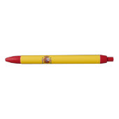 Vlag van Spanje Zwarte Inkt Pen (Voorkant)