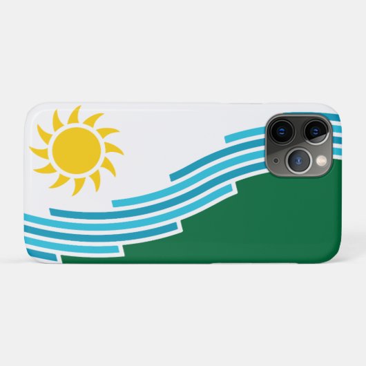 Vlag van Spokane, Washington Case-Mate iPhone Case (Achterkant (horizontaal))