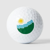 Vlag van Spokane, Washington Golfballen (Voorkant)