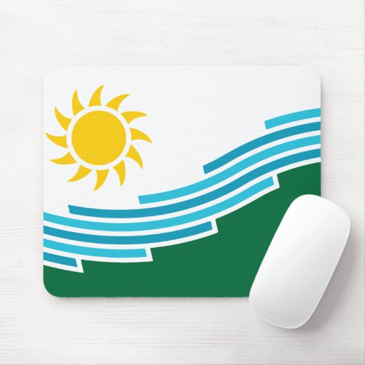 Vlag van Spokane, Washington Muismat (Met muis)