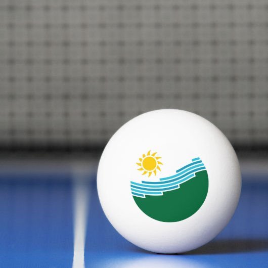 Vlag van Spokane, Washington Pingpongbal (Net)