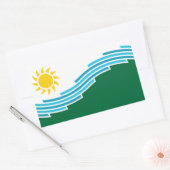 Vlag van Spokane, Washington Rechthoekige Sticker (Envelop)