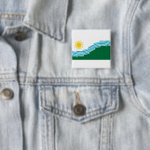 Vlag van Spokane, Washington Vierkante Button 5,1 Cm (In situ)