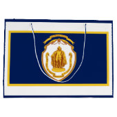 Vlag van Springfield, Massachusetts Groot Cadeauzakje (Achterkant)