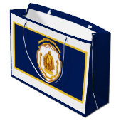 Vlag van Springfield, Massachusetts Groot Cadeauzakje (Achterkant Gekanteld)