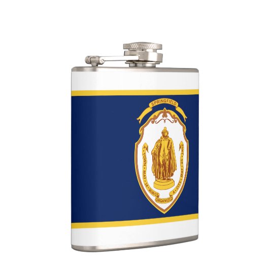 Vlag van Springfield, Massachusetts Heupfles (Rechts)