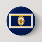 Vlag van Springfield, Massachusetts Ronde Button 5,7 Cm (Voorkant)