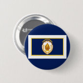 Vlag van Springfield, Massachusetts Ronde Button 5,7 Cm (Voorkant /achterkant)