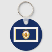 Vlag van Springfield, Massachusetts Sleutelhanger (Voorkant)
