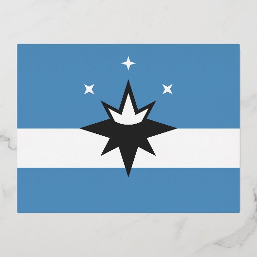 Vlag van Springfield, Missouri Folie Feestdagen Briefkaart (Voorkant)