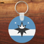 Vlag van Springfield, Missouri Sleutelhanger (Achterkant)