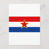 Vlag van SR Kroatië Briefkaart (Voorkant)