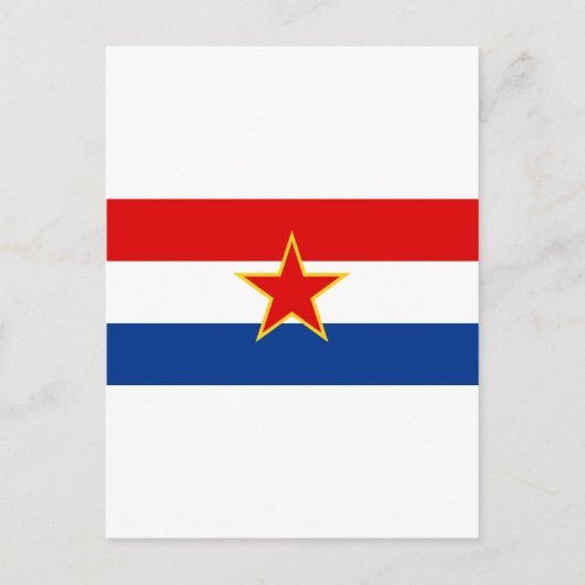 Vlag van SR Kroatië Briefkaart (Voorkant)