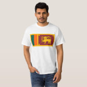 Vlag van Sri Lanka (ජා, ‍, රී Sri කා) (ශ්) T-shirt (Voorkant volledig)