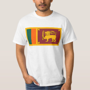 Vlag van Sri Lanka (ජා, ‍, රී Sri කා T-shirt