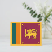 Vlag van Sri Lanka Briefkaart (Staand voorkant)